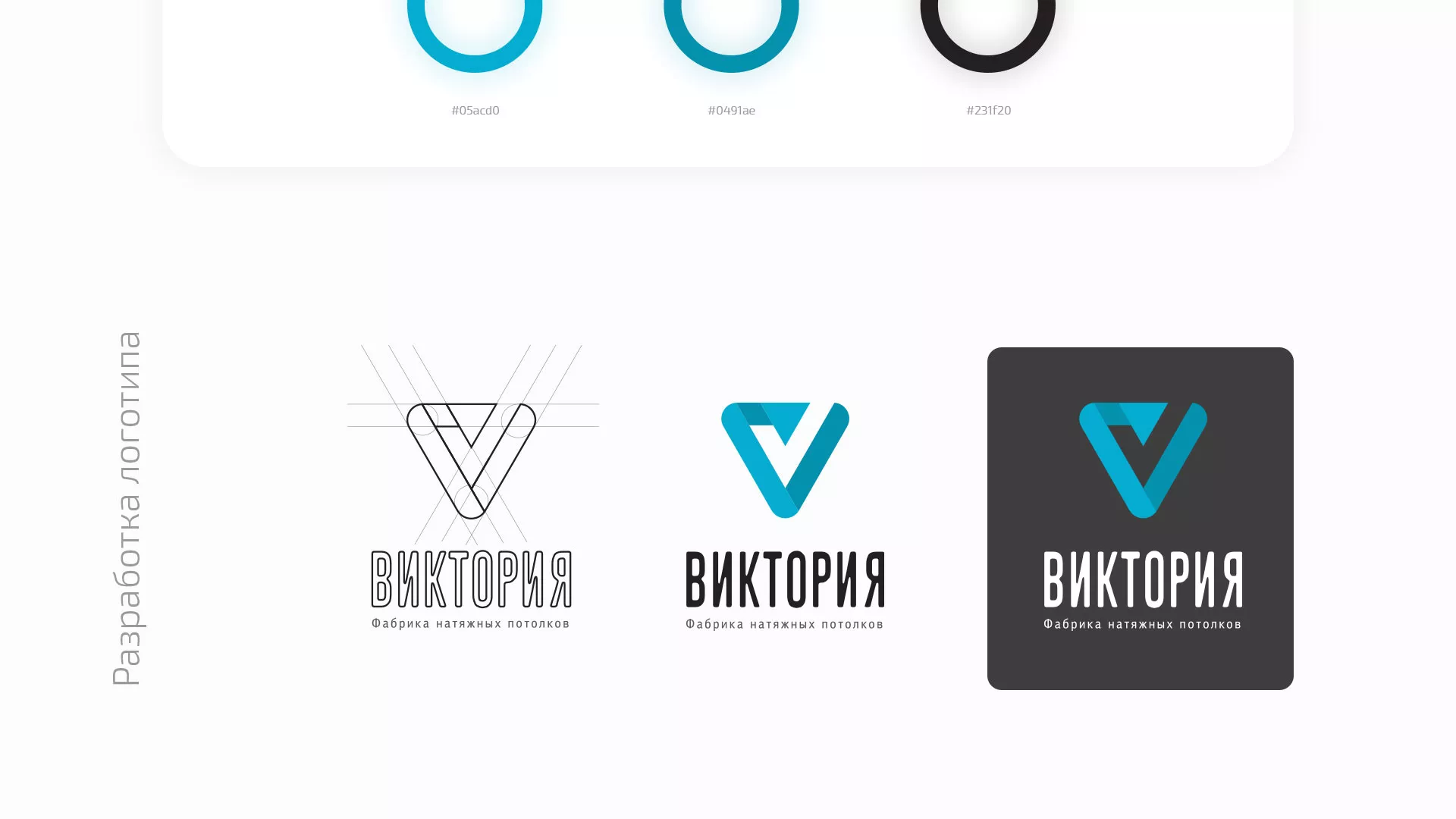 Разработка фирменного стиля компании по продаже и установке натяжных потолков в Меленках