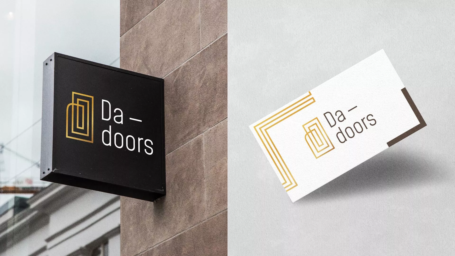 Разработка логотипа для компании «DA-DOORS» в Меленках